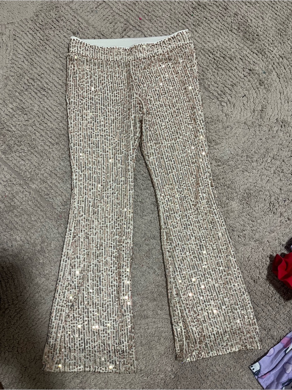 girls sequin pants size small
